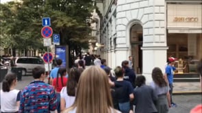 Bus 5 Walking Through Europe
