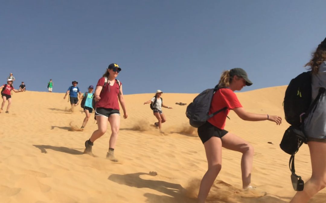 Bus 3 Running Down the Dunes